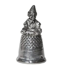 Alternative view of Lucky Polperro Cornish Piskey On Thimble Pewter Statue