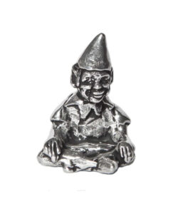 Alternative view of Lucky Polperro Cornish Purse Piskey Pewter Charm Sitting