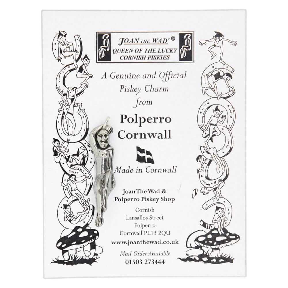 Joan The Wad Queen of the Lucky Cornish Piskies Pewter Charm