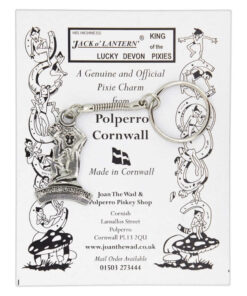 Jack O Lantern King of the Lucky Devon Pixies Pewter Keyring
