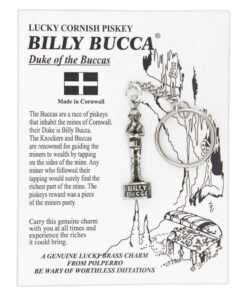 Billy Bucca Duke Of The Buccas Lucky Cornish Piskey Pewter Keyring