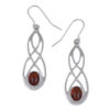 St Justin Jewellery - Celtic bow lapis earrings
