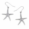 Sea starfish drop earrings.