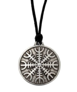 Helm Of Awe pendant – This pewter pendant is a replica of the Helm of Awe symbol and hangs on an adjustable leather thong.