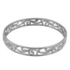Silver Filigree Swirl Slave Bangle