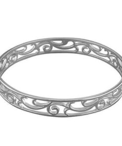 Silver Filigree Swirl Slave Bangle