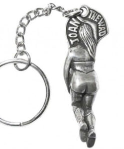 Joan The Wad Queen of the Lucky Cornish Piskies Pewter Keyring - Image 3