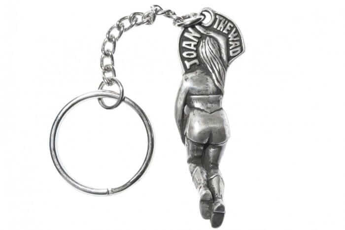 Joan The Wad Queen of the Lucky Cornish Piskies Pewter Keyring - Image 3