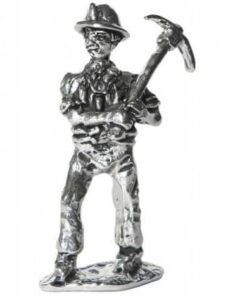 Standing figure of a Cornish Tin Miner & Pick Axe Figure