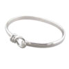 Silver Noose Hook Bangle