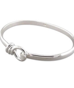 Silver Noose Hook Bangle