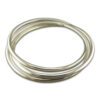 Silver 4mm 3 Band Russian Slave Bangle