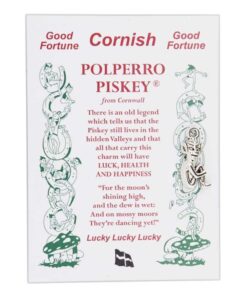 Silver coloured Lucky Cornish Piskey For Health Wealth & Happiness