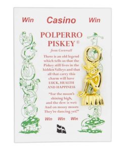 Lucky Cornish Casino Piskey Keyring Charm