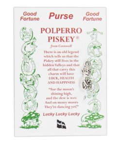 Silver coloured Lucky Cornish Piskey For Your Purse 