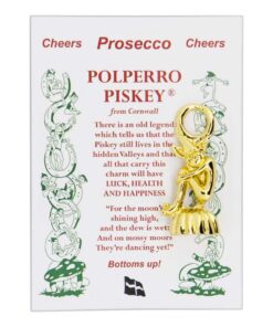 Lucky Cornish Prosecco Piskey Keyring Charm