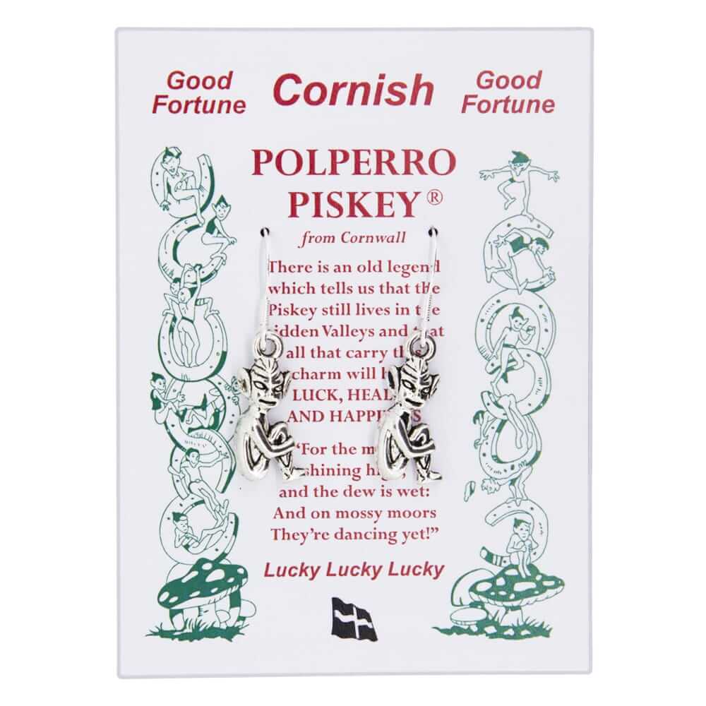 Lucky Cornish Pisky earrings.