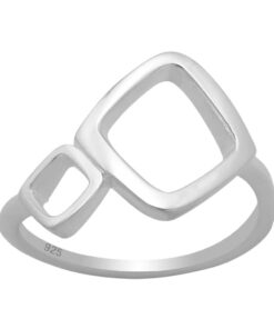 Cornish-925 Sterling Silver Cubes Ring