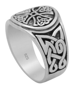 Alternative view of Cornish-925 Sterling Silver Celtic Knot Ring
