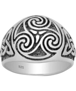 Cornish-925 Sterling Silver Celtic Knot Ring