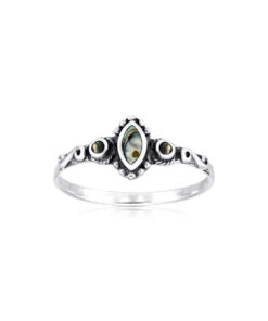 Cornish-925 Sterling Silver Abalone Ring