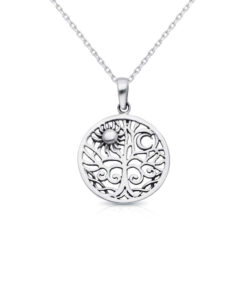 Exquisite 925 Sterling Silver Tree Of Life Pendant. Crafted with elegance, this hallmark 925 piece symbolizes strength, growth, and connection. The intricate Tree of Life design, set in premium sterling silver, offers timeless appeal and sophisticated charm.