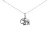 925 Sterling Silver Mom and Baby Elephant Pendant. Expertly crafted and beautifully oxidized, this pendant captures the grace and strength of the family