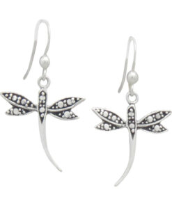 Dragonfly Earrings, crafted from premium 925 Sterling Silver. These oxidized beauties blend timeless charm and modern sophistication.