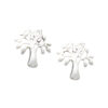 925 Sterling Silver Tree of Life Earrings. Expertly crafted to capture the essence of vitality and growth, these push-back earrings seamlessly blend timeless beauty with contemporary design.