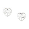 925 Sterling Silver Heart and Tree of Life Earrings. Perfectly crafted with a blend of elegance and symbolism, these earrings feature a captivating combination of heart and Tree of Life designs.