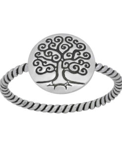 Cornish-925 Sterling Silver Tree Of Life Ring