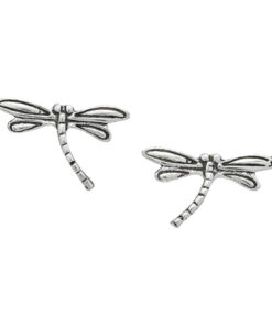 925 Sterling Silver Dragonfly Push-Back Earrings! Made with high-quality 925 Sterling Silver and featuring a beautiful dragonfly design.