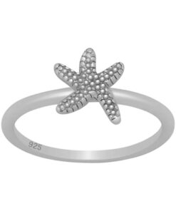 Cornish-925 Sterling Silver Starfish Ring