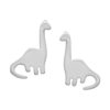 Sterling Silver Dinosaur Stud Earrings by Cornish