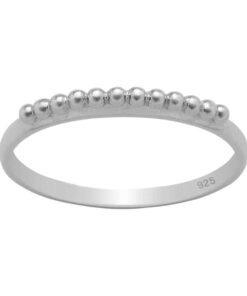 Cornish-925 Sterling Silver Bead Ring