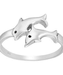 Cornish-925 Sterling Silver Dolphin Ring