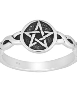 Cornish-925 Sterling Silver Celtic Star Ring