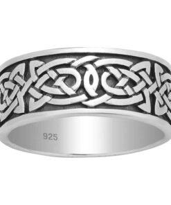 Cornish-925 Sterling Silver Celtic Knot Ring