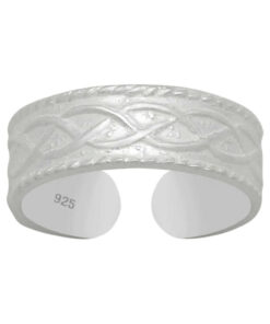 Sterling Silver Celtic Knot Toe Ring by Cornish