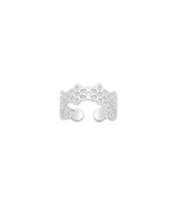 Sterling Silver Flower Toe Ring by Cornish