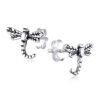 925 Sterling Silver Dragonfly Push-Back Earrings. Each pair is meticulously crafted with an oxidized finish, capturing the delicate beauty of dragonflies in flight.
