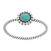 Cornish-925 Sterling Silver Round Rope Ring