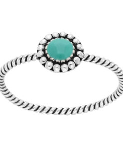 Cornish-925 Sterling Silver Round Rope Ring