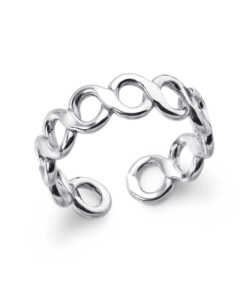 Sterling Silver Infinity Toe Ring by Cornish