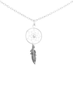 Exquisite 925 Sterling Silver Dreamcatcher Pendant. Meticulously crafted from high-quality 925 sterling silver, this stunning piece captures the essence of elegance and tranquility. The intricate dreamcatcher design symbolizes protection and positivity.