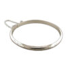 925 sterling silver hinged bracelet features a sleek bangle design with engraved details, adding a touch of texture and artistry