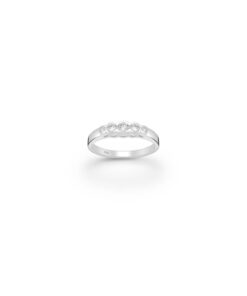 Cornish-925 Sterling Silver Ring, Decorated with CZ Simulated Diamonds
