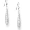 925 Sterling Silver Earrings. Crafted with precision and elegance, these hook-style earrings promise timeless beauty and sophistication. Each piece is hallmarked with 925 to assure authenticity, and plated with pure silver for a luxurious finish.