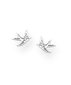 925 Sterling Silver Bird Push-Back Earrings, perfect for the little ones. Designed with safety and comfort in mind, these push-back earrings ensure a secure fit for everyday adventures.