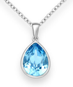 Crafted from 925 sterling silver and adorned with exquisite Austrian crystals, this rhodium-plated treasure promises timeless beauty